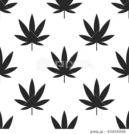 Marijuana Or Cannabis Leaf Icon Isolated のイラスト素材