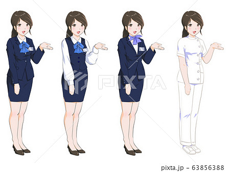 女性 OL キャリアウーマン 女性 OL キャリアウーマン 63856388