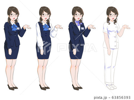 女性 OL キャリアウーマン 女性 OL キャリアウーマン 63856393
