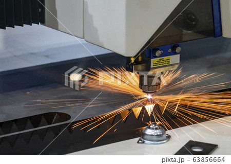 The fiber laser cutting machine . The fiber laser cutting machine . 63856664