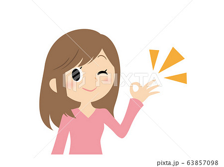 女性の表情 OK 女性の表情 OK 63857098