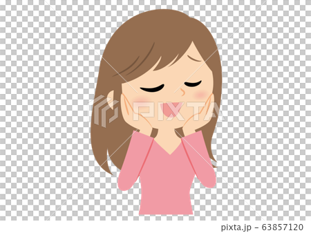 Facial expression of a woman Facial expression of a woman 63857120