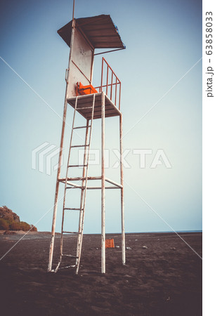 Lifeguard tower chair in Fogo Island, Cape Verde 63858033
