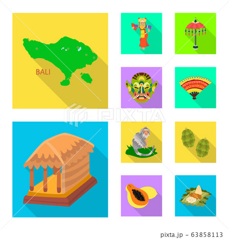 Vector design of travel and tourism logo. Collection of travel and island stock symbol for web. 63858113