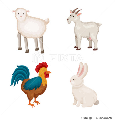 Vector design of farm and food symbol. Collection of farm and countryside stock symbol for web. Vector design of farm and food symbol. Collection of farm and countryside stock symbol for web. 63858820