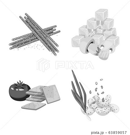 Vector illustration of taste and cooking icon. Collection of taste and seasonin stock vector illustration. Vector illustration of taste and cooking icon. Collection of taste and seasonin stock vector illustration. 63859057