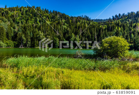 Kahisi Lake Dabadzveli landscape Samtskhe Javakheti Georgia Europe landmark 63859091