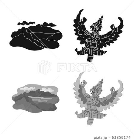 Isolated object of and travel sign. Set of and traditional stock vector illustration. Isolated object of and travel sign. Set of and traditional stock vector illustration. 63859174