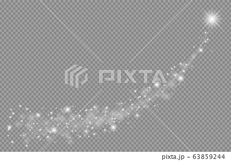 White glowing light burst explosion with transparent. Vector glowing light effect with gold rays and beams. Transparent shine gradient glitter, bright flare. vector illustration. 63859244