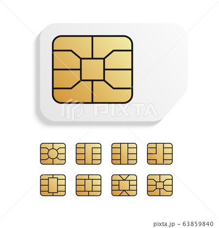 Realistic global phone card with different EMV chips. Nfc chip for credit card security. Realistic global phone card with different EMV chips. Nfc chip for credit card security. 63859840