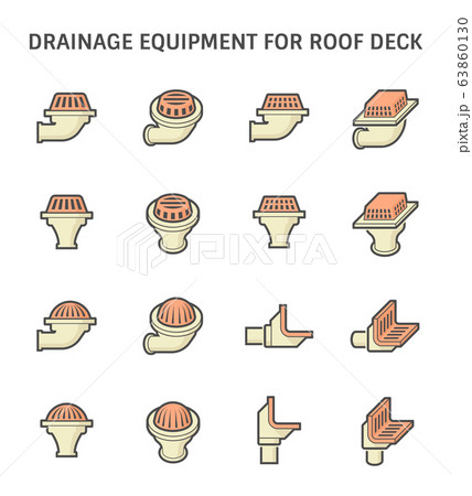Vector icon design of floor drain and drainage 63860130