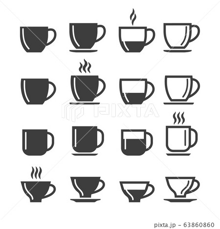 Espresso and lungo coffee cups 63860860 PIXTA