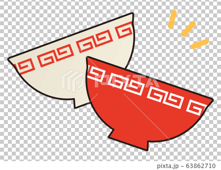 ラーメン丼のイラスト素材