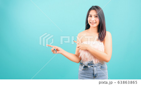 Beautiful Attractive Asian Woman smile and - Stock Photo [96198718] -  PIXTA