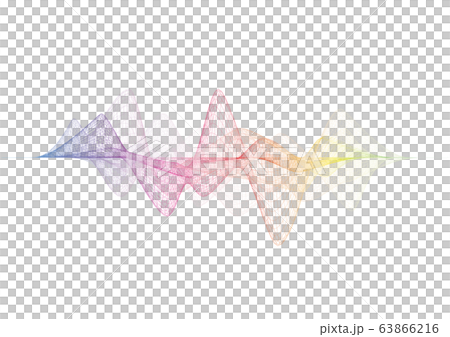 Vector Illustration Design CG ai Background Decoration Wave Wave Curve Technology Background Transparency 63866216