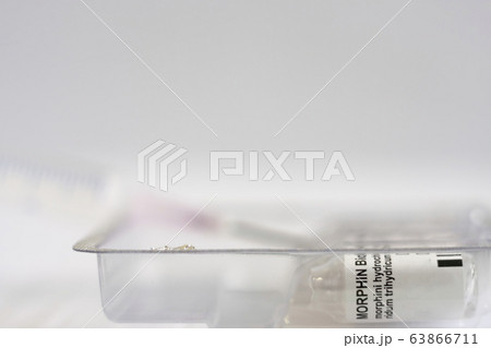 Ampoule of injectable solution Morphine, Morphine is strong painkiller and reduces the perception of dyspnea Ampoule of injectable solution Morphine, Morphine is strong painkiller and reduces the perception of dyspnea 63866711