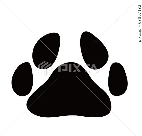 動物 犬猫 足跡のイラスト素材