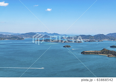 広島県某所　高台から望む瀬戸内の風景（イメージ） 63868542