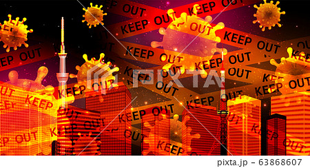 東京 コロナ ウイルス 背景 東京 コロナ ウイルス 背景 63868607