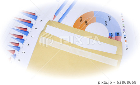 グラフ　ビジネス書類　イメージ 63868669