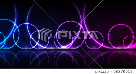 Blue ultraviolet neon laser circles technology Blue ultraviolet neon laser circles technology 63870615