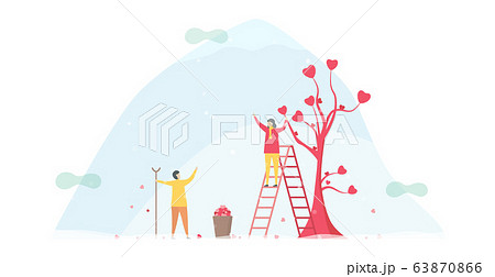 Lifestyles for couple of lover in winter seasons. 63870866