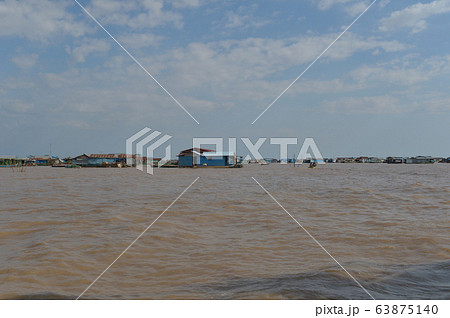 カンボジア アジア最大の淡水湖 トンレサップ湖 カンボジア アジア最大の淡水湖 トンレサップ湖 63875140