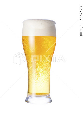 グラスに注がれた生ビール 63875731