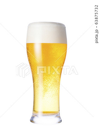 グラスに注がれた生ビール 63875732