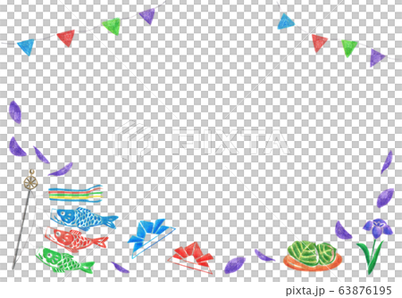 Children's Day Frame Colored pencil drawing 63876195