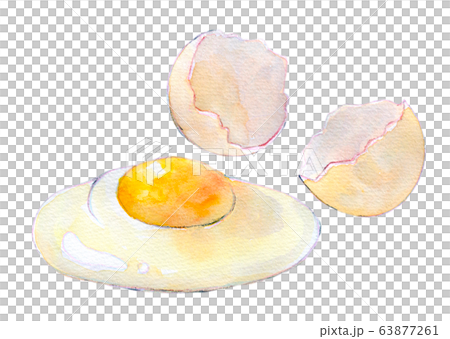 水彩イラスト たまご 水彩イラスト たまご 63877261