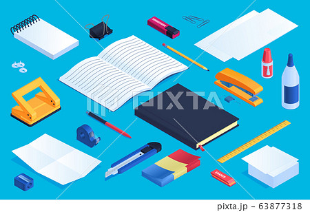 Office And School Stationery Elements Set Office And School Stationery Elements Set 63877318