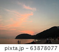 水平線 夕日 夕暮れ 63878077