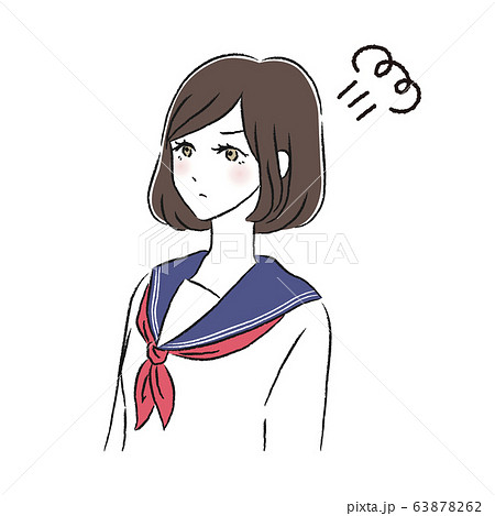女子高生 怒る イライラ 女子高生 怒る イライラ 63878262