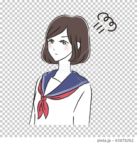 高中女生生氣沮喪 高中女生生氣沮喪 63878262
