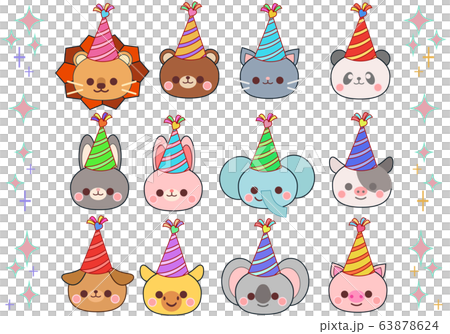 動物生日帽套裝 63878624