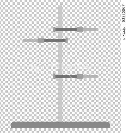 実験器具スタンドのイラスト素材