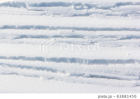 Cracks on the snowy surface of the river Cracks on the snowy surface of the river 63881450