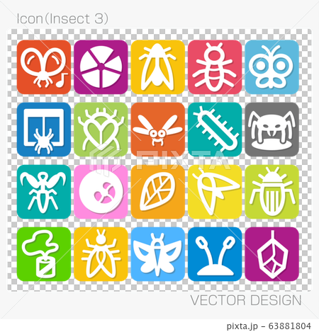 アイコン・昆虫(Insect 3)Vector Design アイコン・昆虫(Insect 3)Vector Design 63881804
