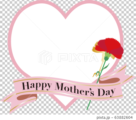 Mothers day carnation heart copy space Mothers day carnation heart copy space 63882604
