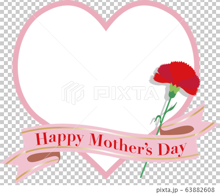 Mothers day carnation heart copy space Mothers day carnation heart copy space 63882608