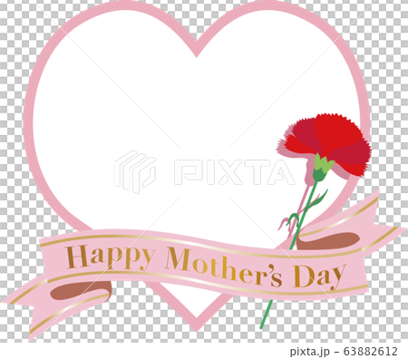 Mothers day carnation heart copy space Mothers day carnation heart copy space 63882612