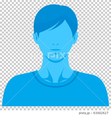 表情なし 人物 カットイラスト素材/ 男性 63882627