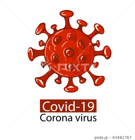 Covid-19 Coronavirus concept design logo.Coronavirus disease COVID-19 infection medical isolated.New official name for Coronavirus disease named COVID-19, vector illustration 63882767