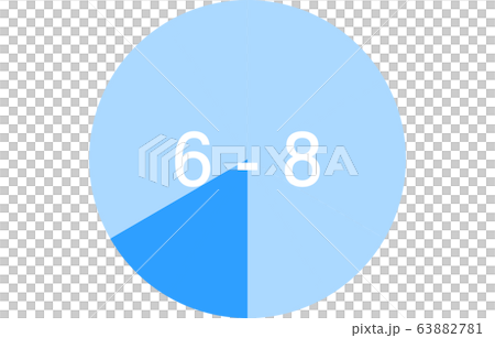 時間帯の色分けアイコン、二時間ずつ 時間帯の色分けアイコン、二時間ずつ 63882781