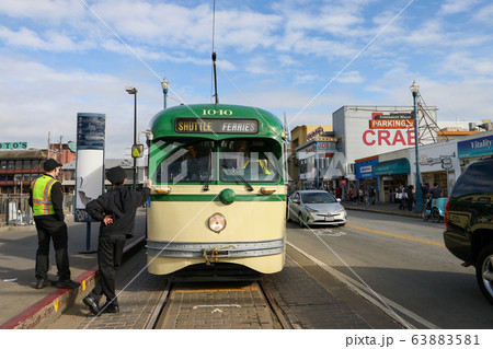 アメリカ合衆国　カリフォルニア州　サンフランシスコ　ストリートカー 63883581