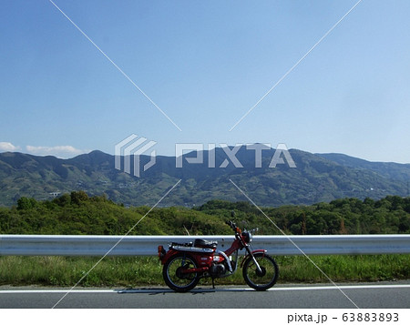 いつもの広域農道 人やすみ。バイクは本田ハンターカブ。 いつもの広域農道 人やすみ。バイクは本田ハンターカブ。 63883893