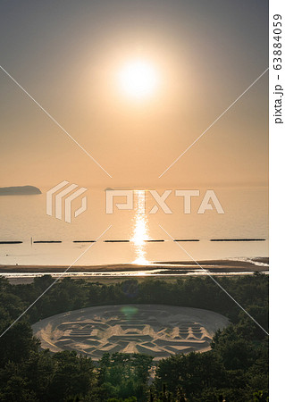 《香川県》夕暮れの銭形砂絵・パワースポット 63884059