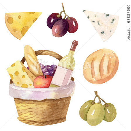cheese and wine picnic basket