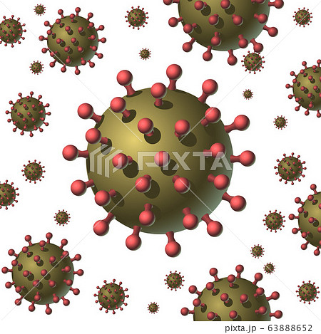 Coronavirus COVID-2019 isolated vector illustration close up 63888652